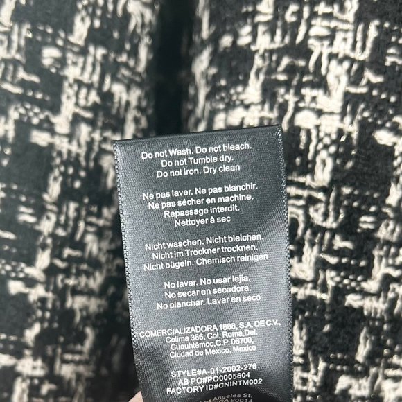 Anine Bing Madeleine Double Breasted Tweed Blazer - Picture 9 of 10